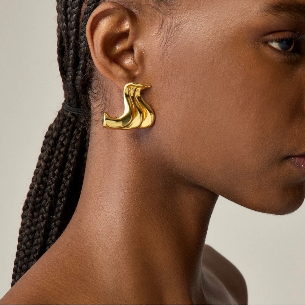 JCrew - Sculptural squiggle earrings